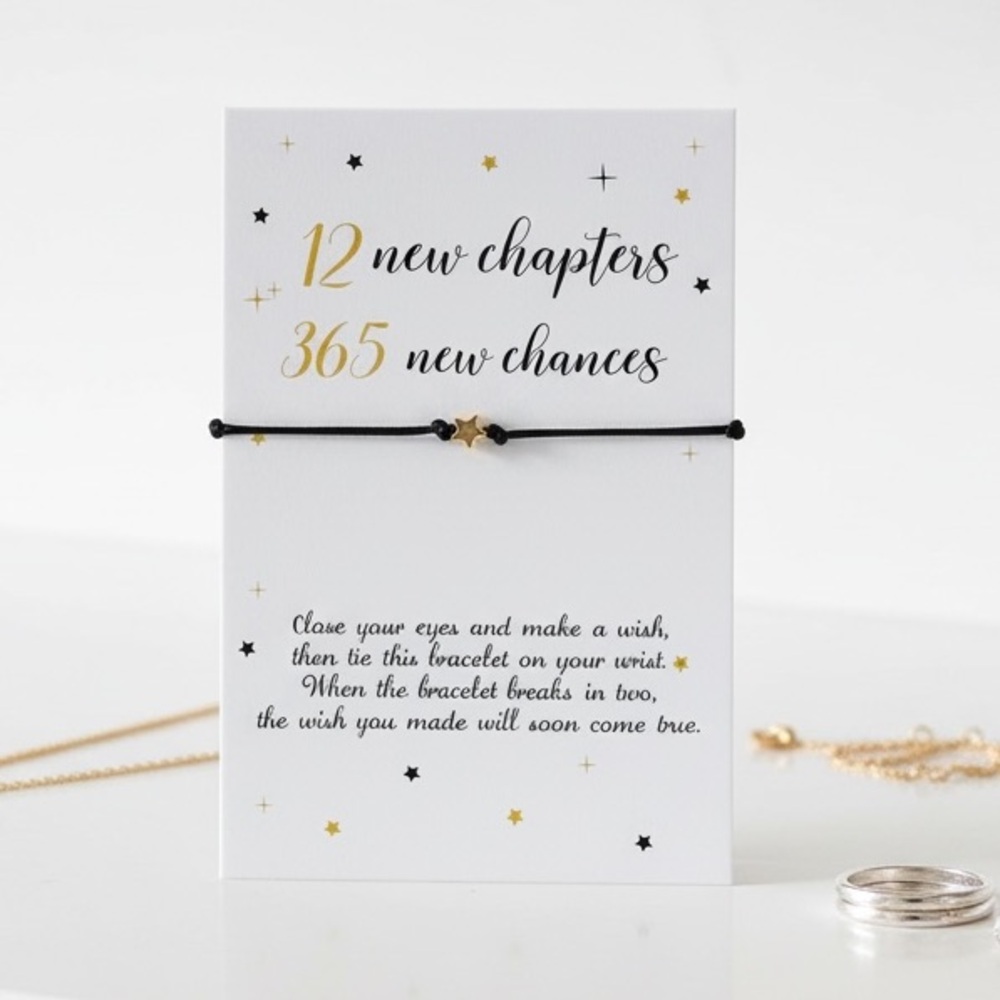 ✨ Birthday & New Year’s Wish Bracelet – Holiday Gift Edition
